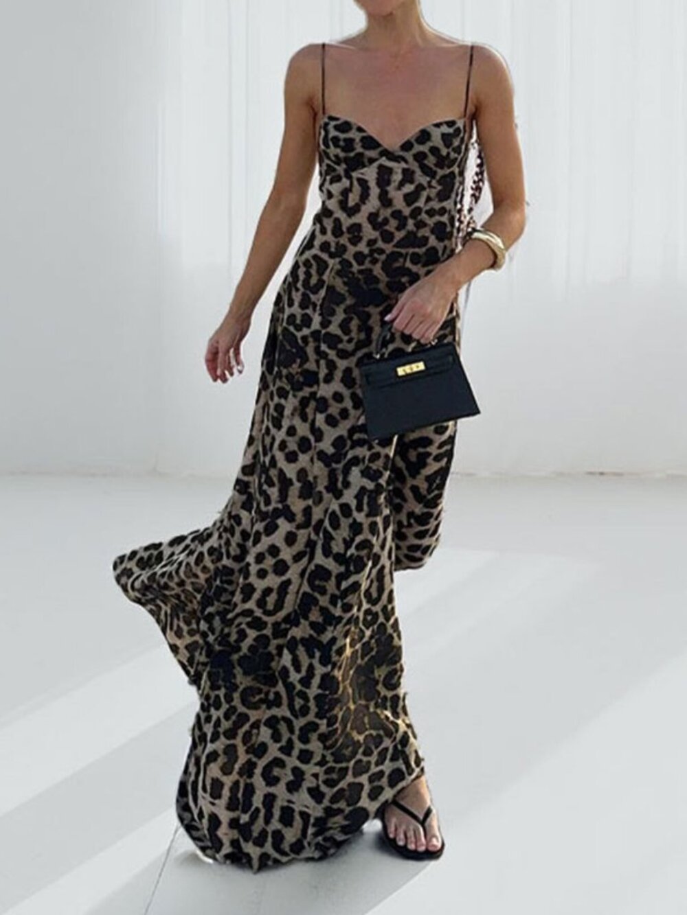 Leopard Print Maxi Dress